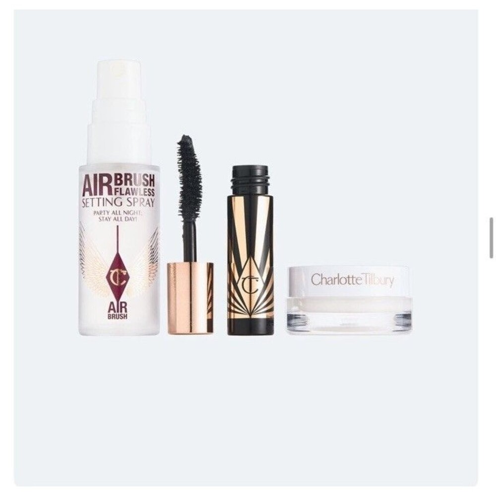Charlotte Tilbury Mini Gift Set Setting Spray Maguc Water Cream & Mascara